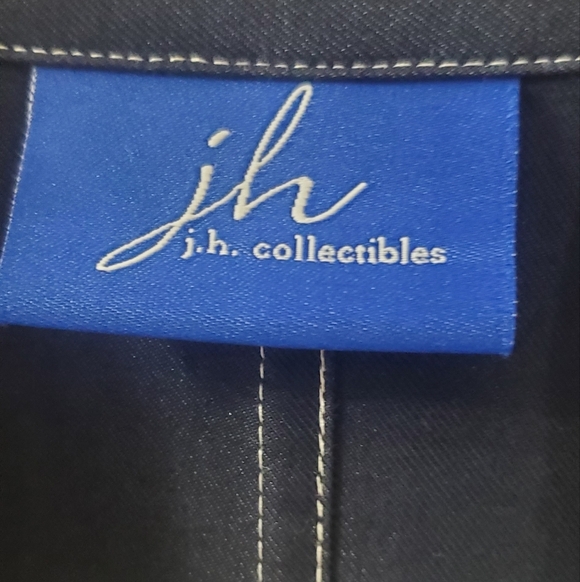 JH Collectibles Dark Blue Women's Casual Shirt Or Jacket. Sz XL - Picture 4 of 6